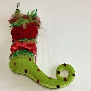Pier One Imports Grinch Inspired Christmas Stocking Green